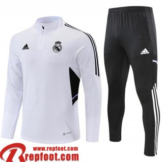 Survetement de Foot Real Madrid Blanc Homme 22 23 TG431