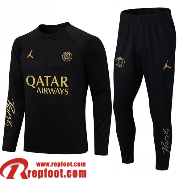 Survetement de Foot PSG Paris noir Homme 22 23 TG473