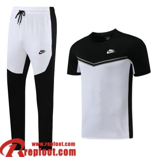 Survetement T Shirt Sport blanc noir Homme 22 23 TG477