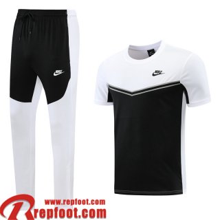 Survetement T Shirt Sport noir blanc Homme 22 23 TG478