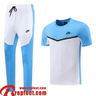 Survetement T Shirt Sport blanc bleu clair Homme 22 23 TG482