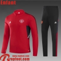 Survetement de Foot Manchester United rouge Enfant 22 23 TK376