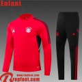 Survetement de Foot Bayern Munich rouge Enfant 22 23 TK377