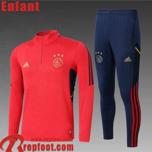 Survetement de Foot AFC rouge Enfant 22 23 TK381  Survetement de Foot AFC rouge Enfant 22 23 TK381