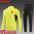 Survetement de Foot Flamengo jaune Enfant 22 23 TK383