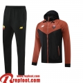 Coupe Vent - Sweat a Capuche AS Rome noir Homme 22 23 WK114