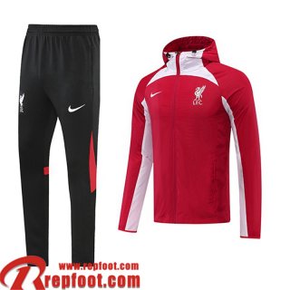 Coupe Vent - Sweat a Capuche Liverpool rouge Homme 22 23 WK115