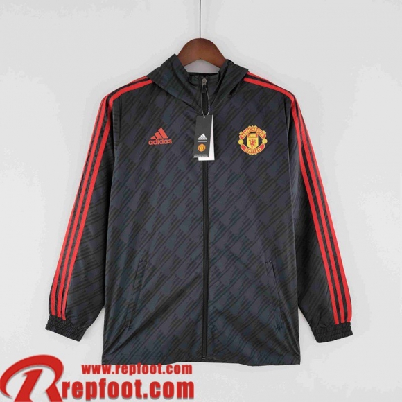 Coupe Vent - Sweat a Capuche Manchester United bleu Homme 22 23 WK118  Coupe Vent - Sweat a Capuche Manchester United bleu Homme 22 23 WK118