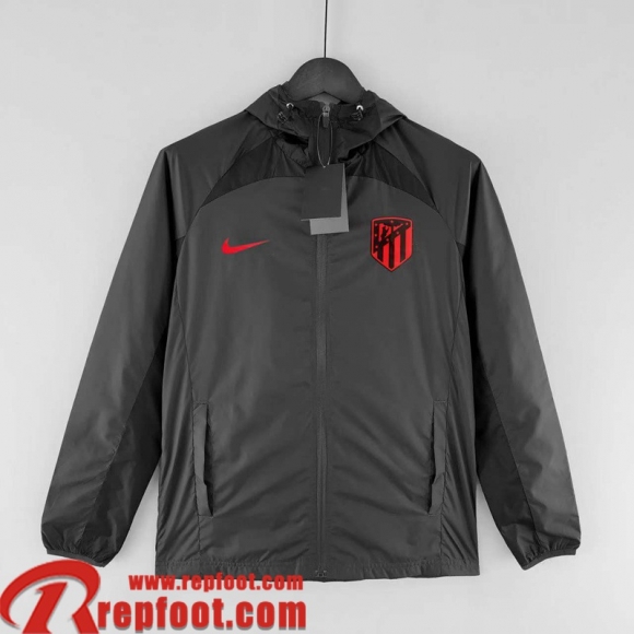 Coupe Vent - Sweat a Capuche Atletico Madrid noir Homme 22 23 WK129