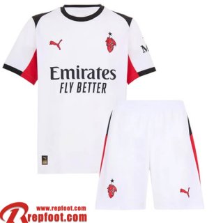 AC Milan Maillots De Foot Exterieur Enfant 2025 2026  AC Milan Maillots De Foot Exterieur Enfant 2025 2026