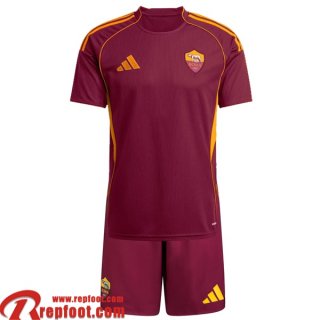 AS Rome Maillots De Foot Domicile Enfant 2025 2026  AS Rome Maillots De Foot Domicile Enfant 2025 2026