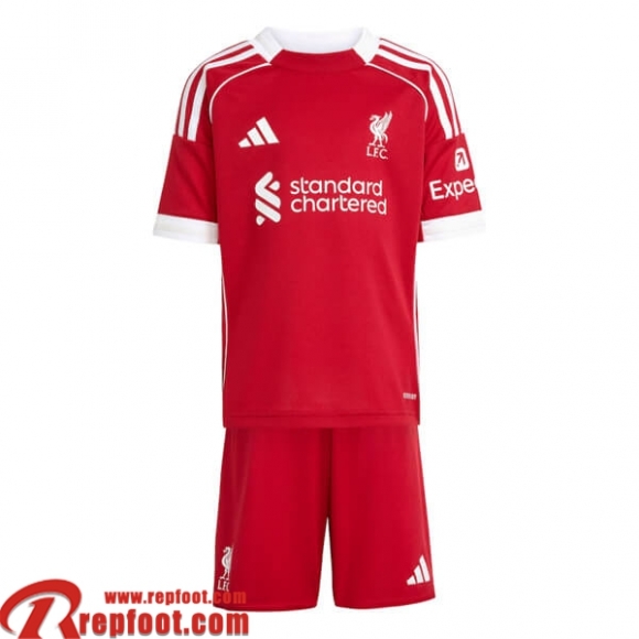 Liverpool Maillots De Foot Domicile Enfant 2025 2026  Liverpool Maillots De Foot Domicile Enfant 2025 2026