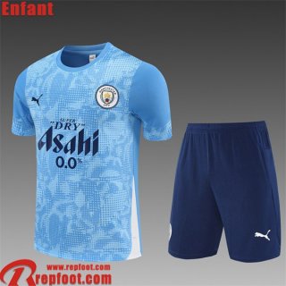 Manchester City KIT:T Shirt Enfant 2025 2026 H675