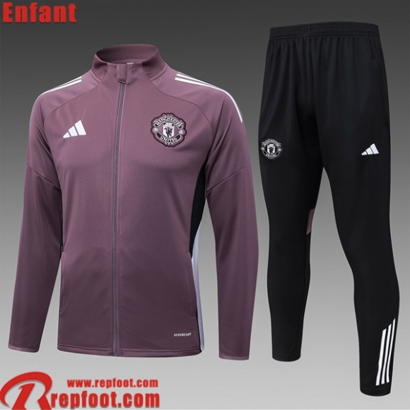 Manchester United KIT:Veste Foot Enfant 2025 2026 C814
