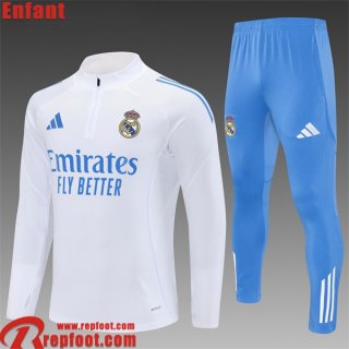 Real Madrid KIT:Survetement de Foot Enfant 2025 2026 C824