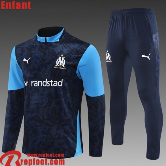 Marseille KIT:Survetement de Foot Enfant 2025 2026 C830