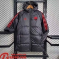 AS Rome Doudoune Foot noir Homme 23 24 G11 AS Rome Doudoune Foot noir Homme 23 24 G11