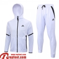 sport Veste Foot - Sweat A Capuche Blanc Homme 23 24 B10