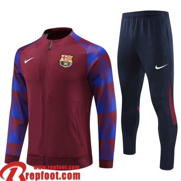 Barcelone Veste Foot rouge foncé Homme 23 24 B28 Barcelone Veste Foot rouge foncé Homme 23 24 B28