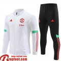 Manchester United Veste Foot Blanc Homme 23 24 B32