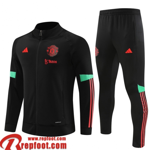 Manchester United Veste Foot noir Homme 23 24 B33