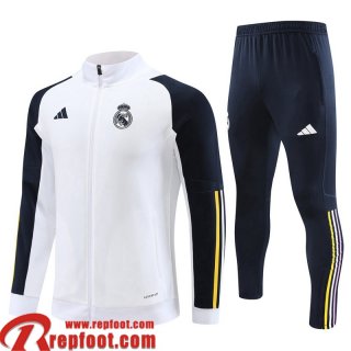 Real Madrid Veste Foot Blanc Homme 23 24 B34