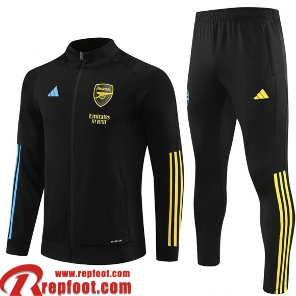 Arsenal Veste Foot noir Homme 23 24 B37 Arsenal Veste Foot noir Homme 23 24 B37