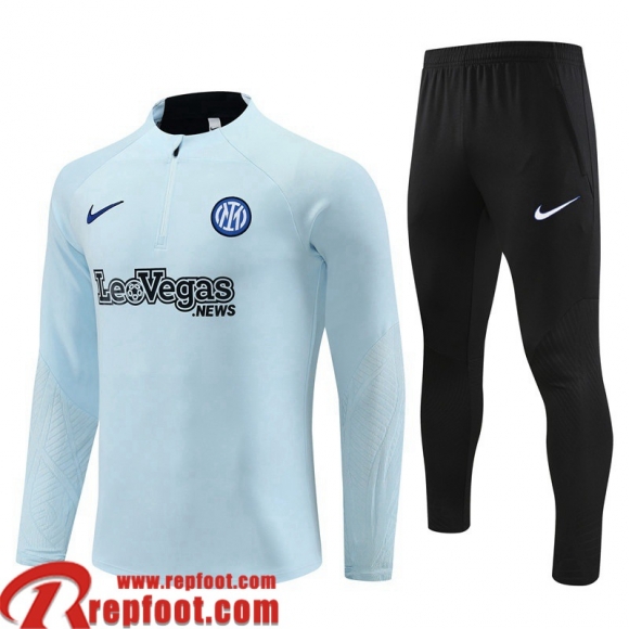 Inter Milan Survetement de Foot bleu clair Homme 23 24 A06  Inter Milan Survetement de Foot bleu clair Homme 23 24 A06