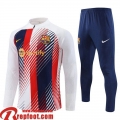 Barcelone Survetement de Foot Bande Homme 23 24 A07 Barcelone Survetement de Foot Bande Homme 23 24 A07