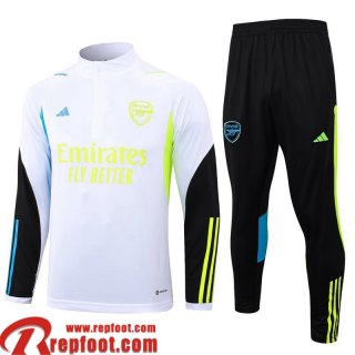 Arsenal Survetement de Foot Blanc Homme 23 24 A13