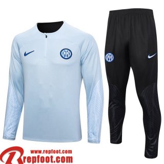 Inter Milan Survetement de Foot bleu clair Homme 23 24 A15