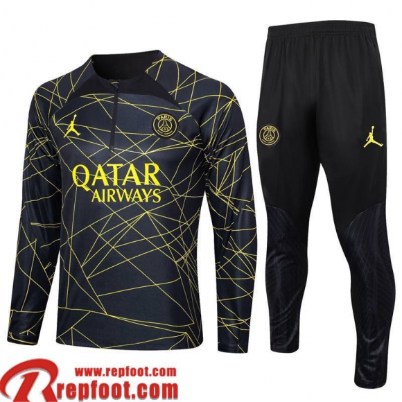 PSG Survetement de Foot noir Homme 23 24 A34