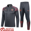 Manchester City Survetement de Foot gris Homme 23 24 A38