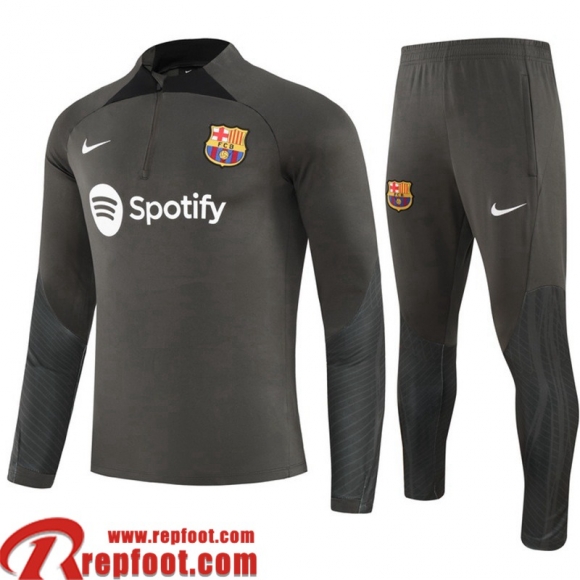 Barcelone Survetement de Foot vert foncé Homme 23 24 A45  Barcelone Survetement de Foot vert foncé Homme 23 24 A45
