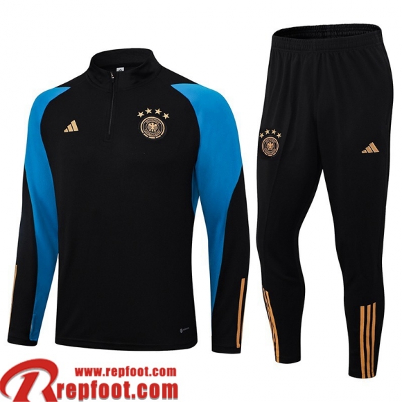 Allemagne Survetement de Foot noir Homme 23 24 A48