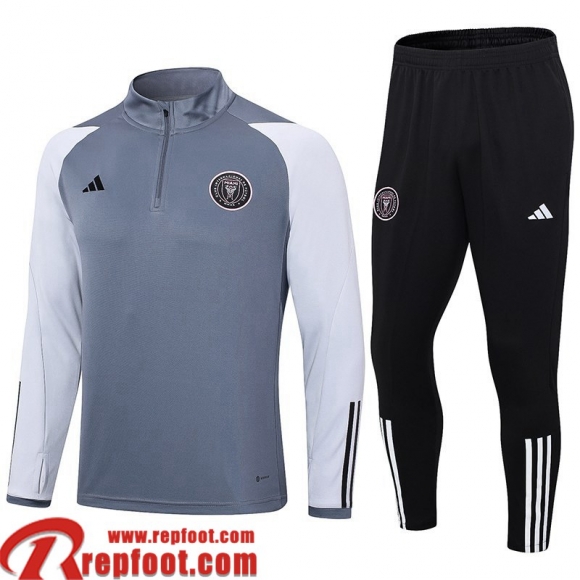 Inter Miami Survetement de Foot gris Homme 23 24 A49  Inter Miami Survetement de Foot gris Homme 23 24 A49