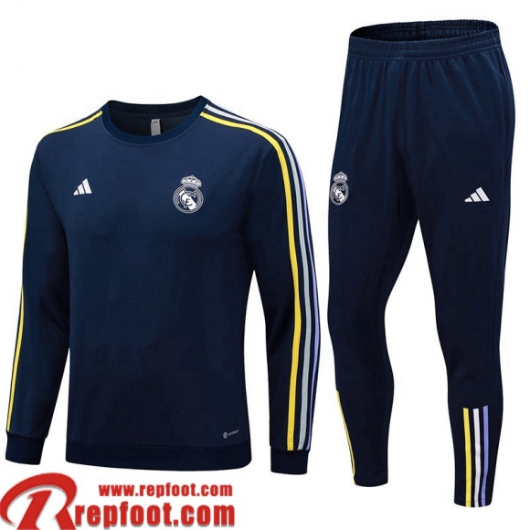 Real Madrid Survetement de Foot bleu marine Homme 23 24 A52