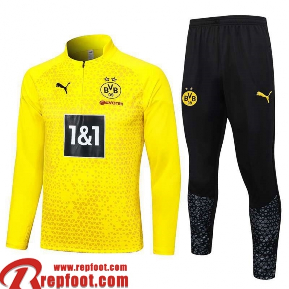 Dortmund Survetement de Foot jaune Homme 23 24 A73  Dortmund Survetement de Foot jaune Homme 23 24 A73