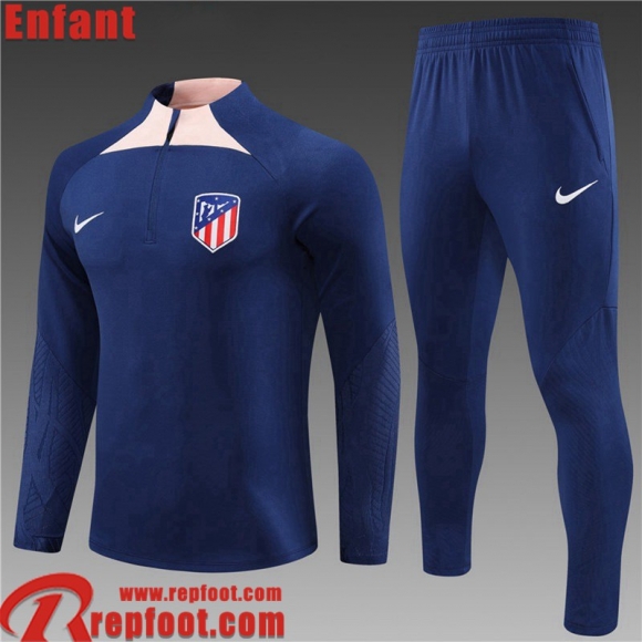 Atletico Madrid KIT: Survetement de Foot bleu Enfant 23 24 C08