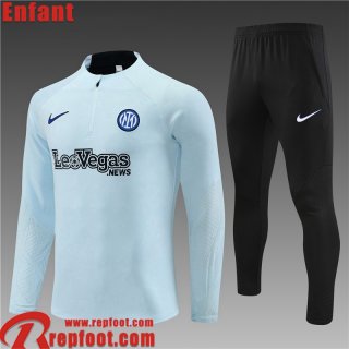 Inter Milan KIT: Survetement de Foot bleu clair Enfant 23 24 C11