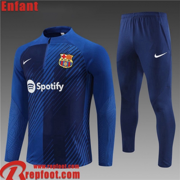 Barcelone KIT: Survetement de Foot bleu Enfant 23 24 C13