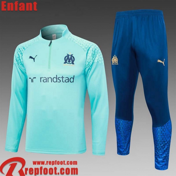 Marseille KIT: Survetement de Foot bleu clair Enfant 23 24 C20