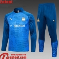 Marseille KIT: Survetement de Foot bleu Enfant 23 24 C21