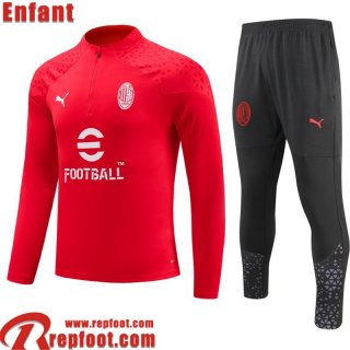 AC Milan KIT: Survetement de Foot rouge Enfant 23 24 C30