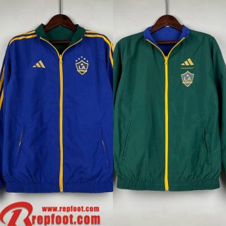 LA Galaxy Coupe Vent Reversible bleu vert Homme 23 24 D66