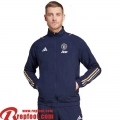 Manchester United Coupe Vent bleu marine Homme 23 24 D77