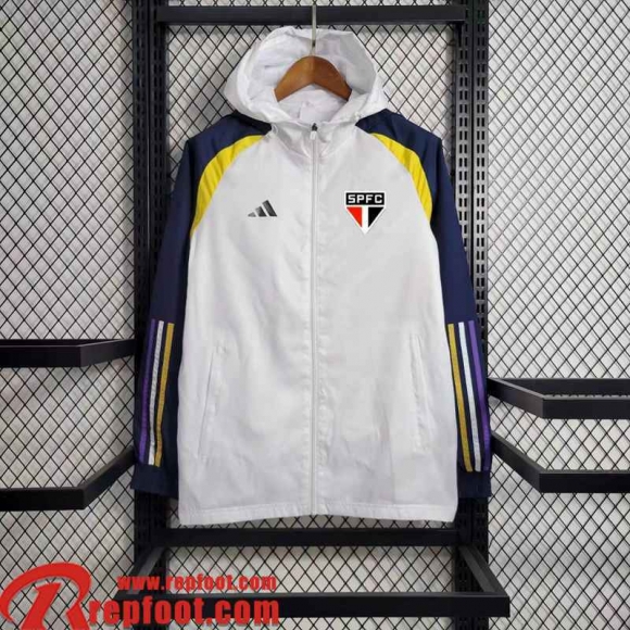 Sao Paulo Coupe Vent Blanc Homme 23 24 D110  Sao Paulo Coupe Vent Blanc Homme 23 24 D110