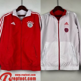 Bayern Munich Coupe Vent Reversible rouge blanc Homme 23 24 D120