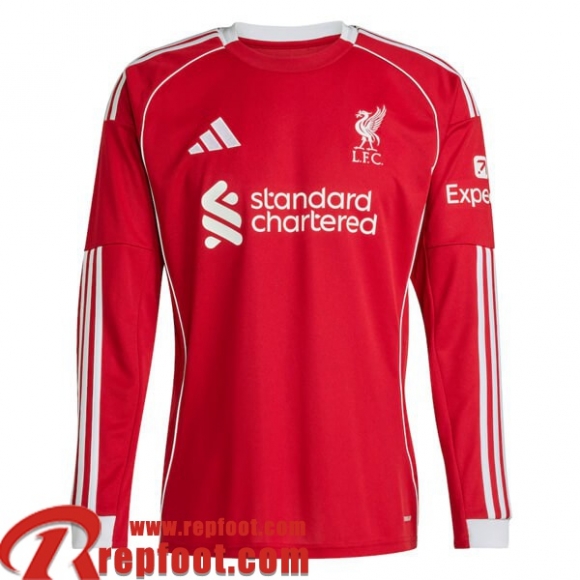 Liverpool Maillot De Foot Domicile Homme Manche Longue 25 26