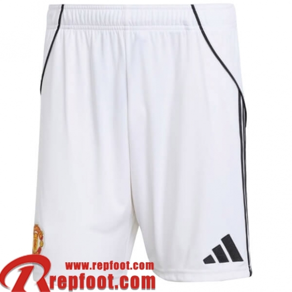 Manchester United Short de Foot Domicile Homme 25 26